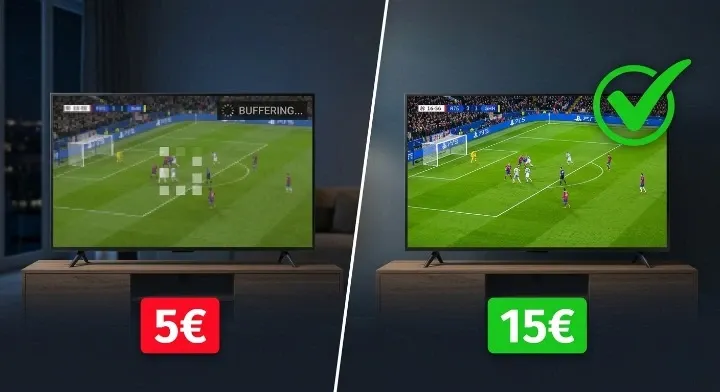 Melhor IPTV Portugal — barato demais vs qualidade: a diferença na prática
