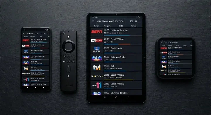 NET IPTV dispositivos compatíveis em 2026 — Android, Fire Stick e Smart TV
