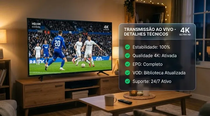 Checklist do que avaliar durante o teste IPTV — estabilidade, 4K, EPG, VOD e suporte